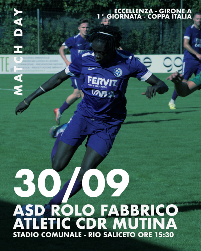 Coppa Italia: ASD Rolo Fabbrico vs Atletic Cdr Mutina