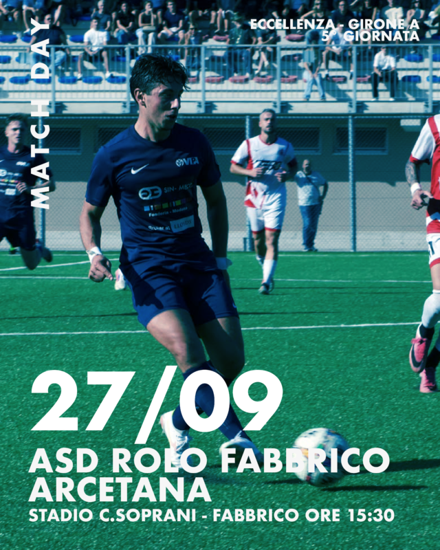 5° giornata – ASD Rolo Fabbrico VS Arcetana