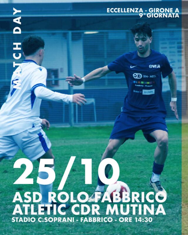 9° giornata – ASD Rolo Fabbrico VS Atletic CDR Mutina