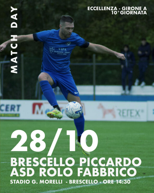 10° giornata – Brescello Piccardo VS ASD Rolo Fabbrico